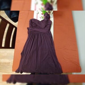 WMNS David's Bridal Purple Bridesmaid Dress